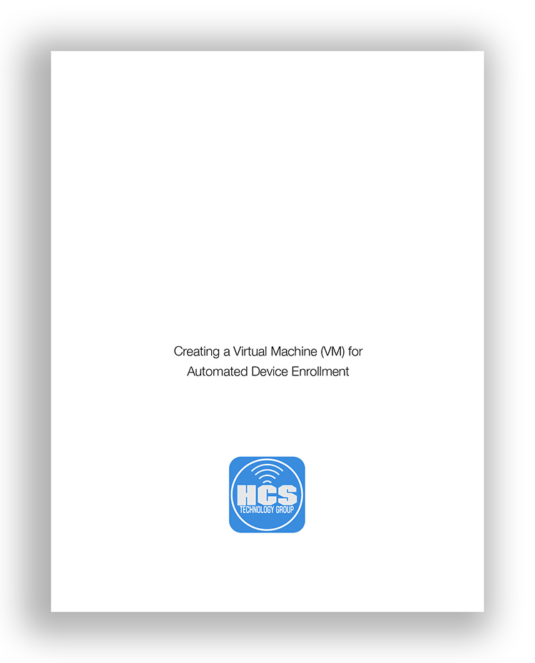 Creating a Virtual Machine for Automated Device Enrollment