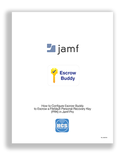 How to Configure Escrow Buddy  to Escrow a FileVault Personal Recovery Key (PRK) in Jamf Pro