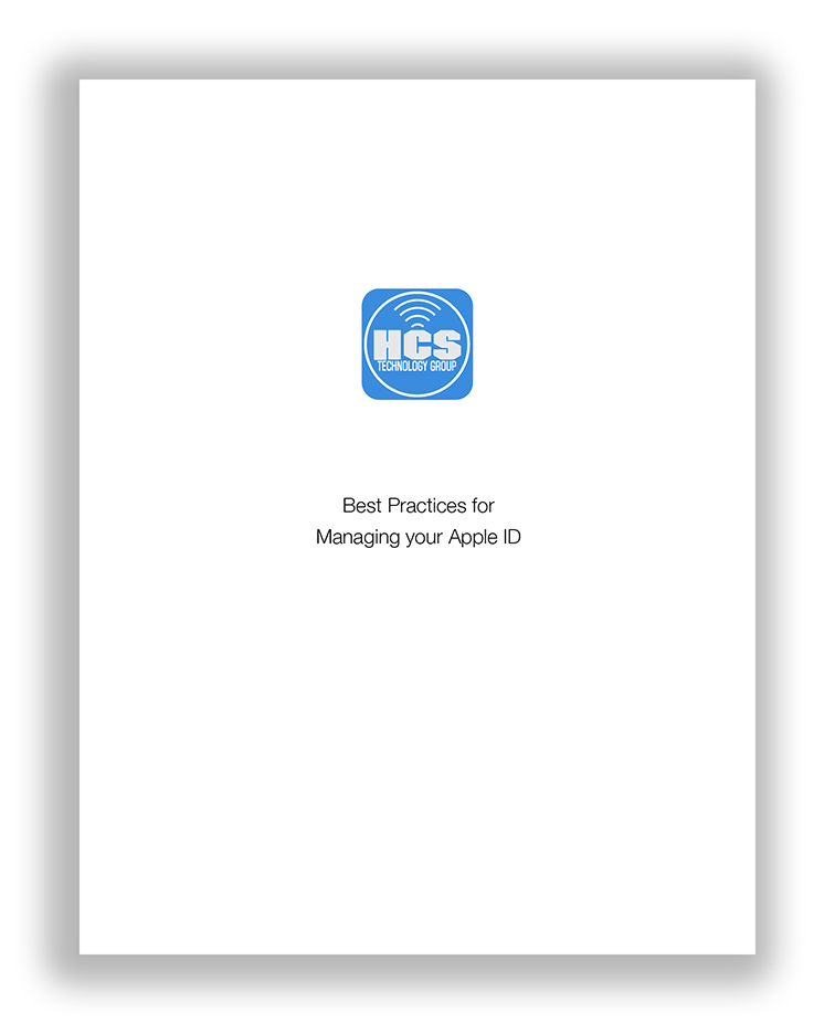 Best Practices for Managing your Apple ID