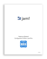 Restore a Deleted  Configuration Profile in Jamf Pro