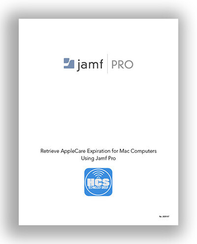 Retrieve AppleCare Expiration for Mac Computers  Using Jamf Pro