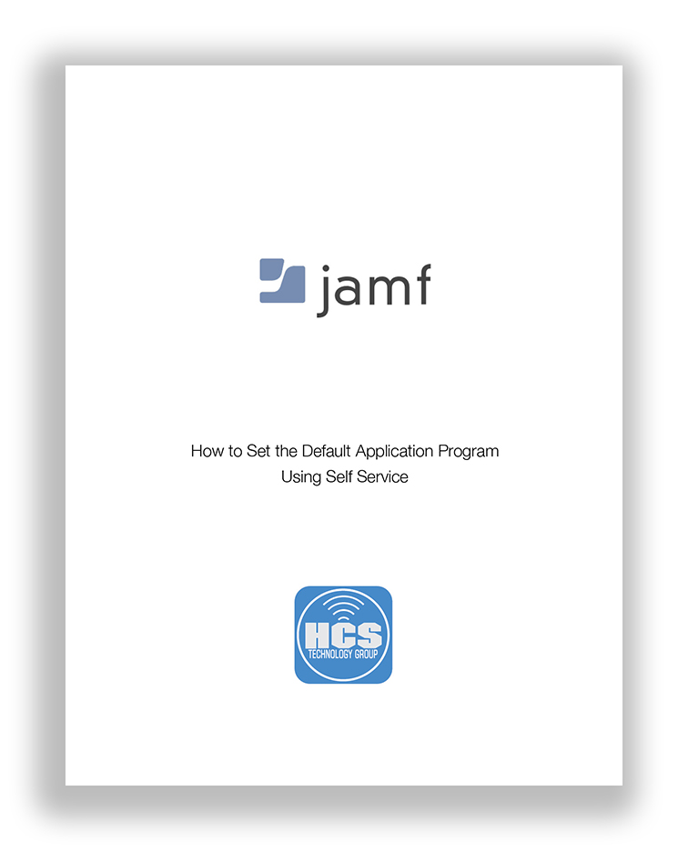 How to Set the Default Application Program Using Self Service