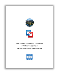 How to Create a "Never-Run" VM Snapshot With VMware Fusion Player For Testing Automated Device Enrollment